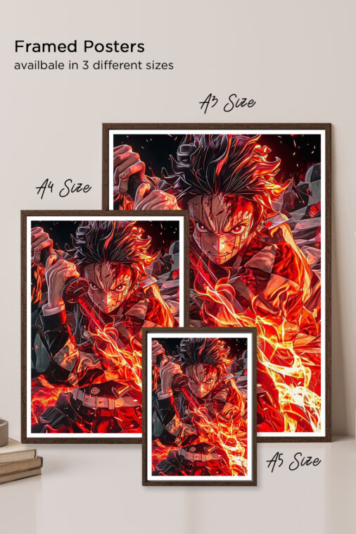 Tanjiro Kamado Fire Breathing Poster Demon Slayer - Image 6