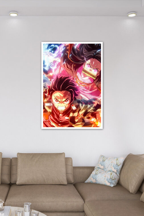 Tanjiro Nezuko Kamado Attack Mode Poster Demon Slayer - Image 6