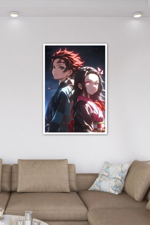 Tanjiro Nezuko Kamado Happy Moment Poster Demon Slayer - Image 6