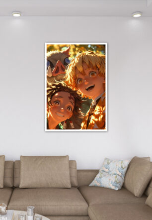 Tanjiro Rengoku Happy Moment Poster Demon Slayer - Image 7