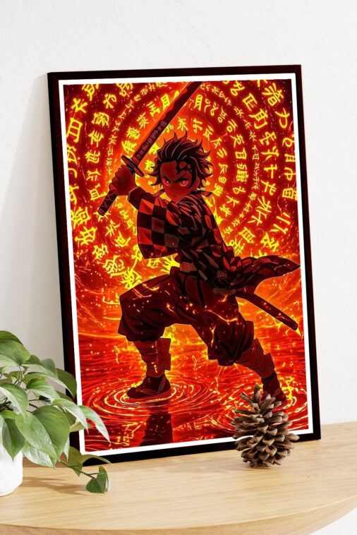 Tanjiro Sun Breathing Poster Demon Slayer - Image 5