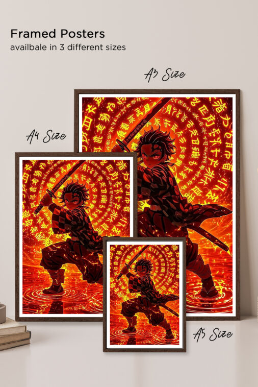 Tanjiro Sun Breathing Poster Demon Slayer - Image 6