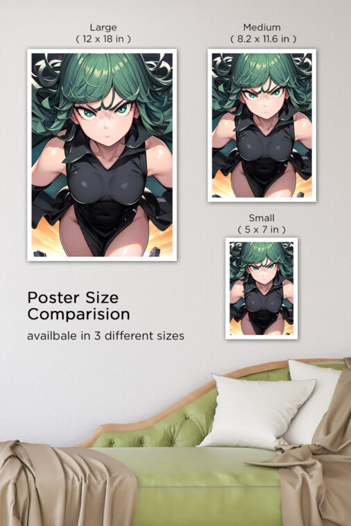 Tatsumaki One Punch Man Psychic Powers Anime Poster - Image 7