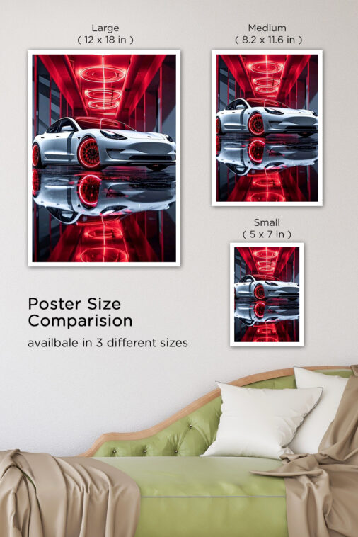 Tesla Concept Car Poster Cars Collection - Image 7