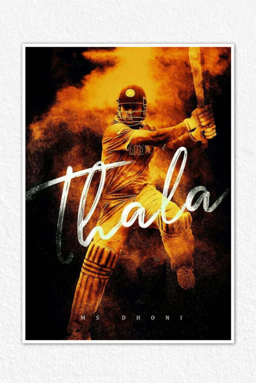Thala Superstar Ms Dhoni Cricket Sports Poster Collection
