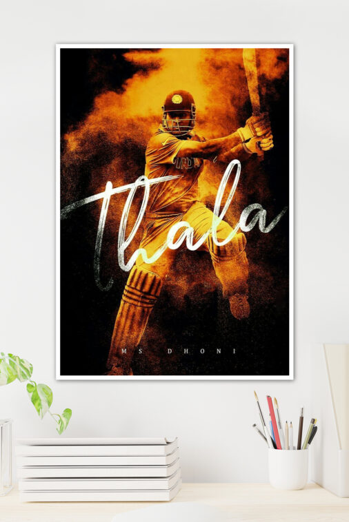 Thala Superstar Ms Dhoni Cricket Sports Poster Collection - Image 3