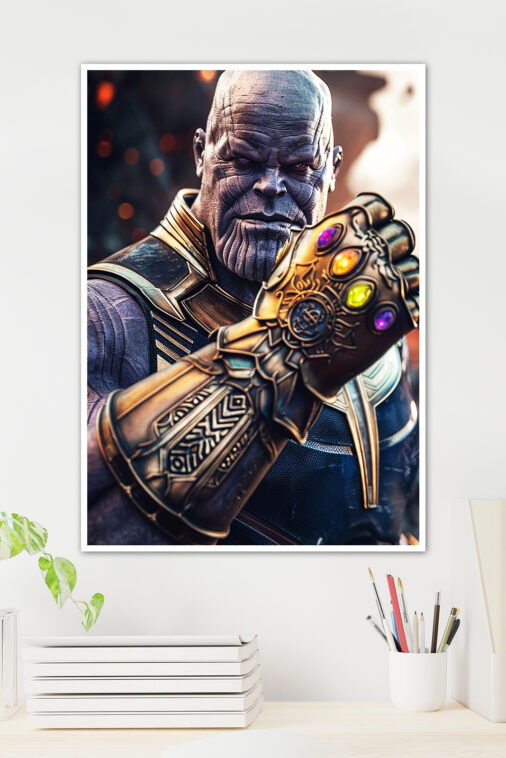 Thanos Mcu Infinity Gauntlet Power Movie Poster Marvel Collection - Image 3