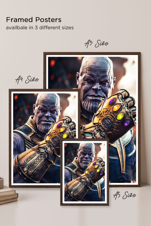 Thanos Mcu Infinity Gauntlet Power Movie Poster Marvel Collection - Image 6
