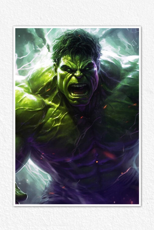 The Incredible Hulk City Destruction Poster Marvel Collection