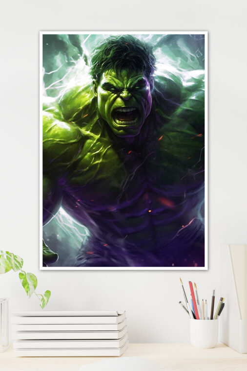 The Incredible Hulk City Destruction Poster Marvel Collection - Image 3