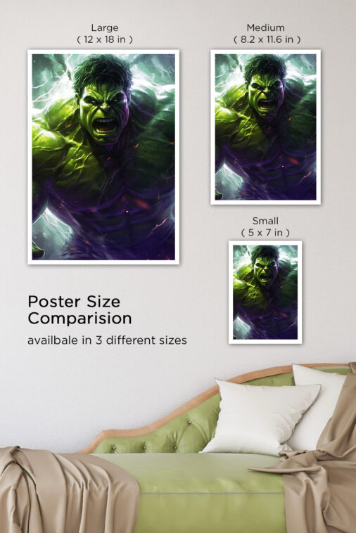 The Incredible Hulk City Destruction Poster Marvel Collection - Image 8