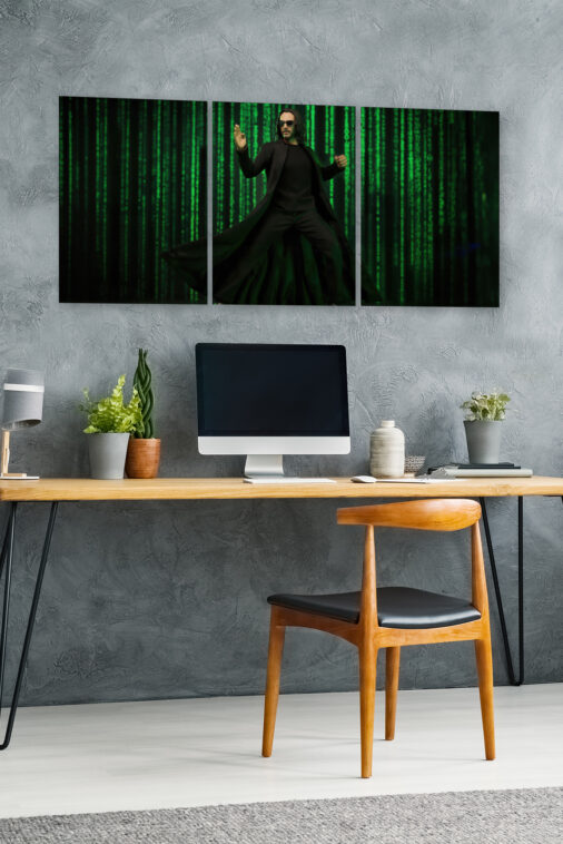 The Matrix Resurrections - Neo in Futuristic City Ultrawide Poster - Image 5