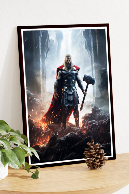 Thor God Of Thunder Mjollnir Poster Marvel Collection - Image 5