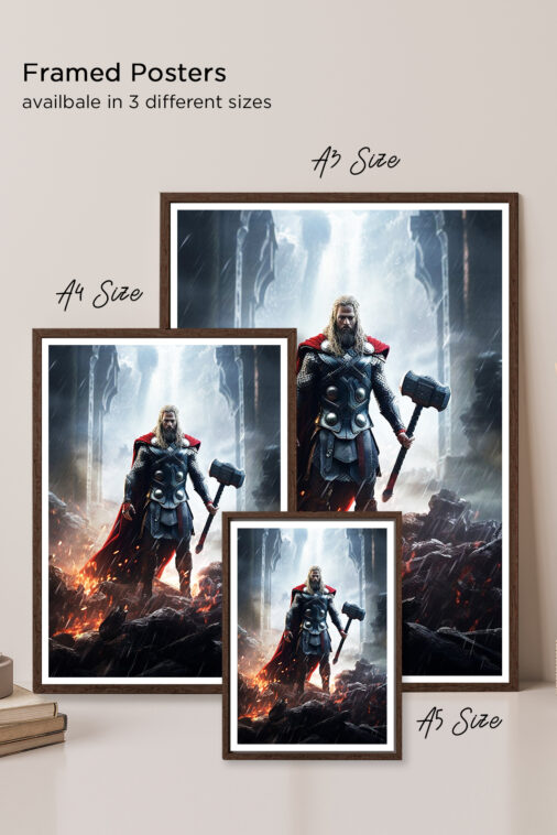 Thor God Of Thunder Mjollnir Poster Marvel Collection - Image 6