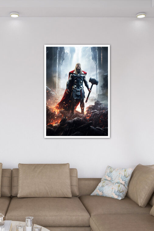 Thor God Of Thunder Mjollnir Poster Marvel Collection - Image 7