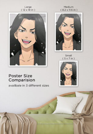 Tokyo Revengers: Baji Close-up Portrait Poster - Image 7