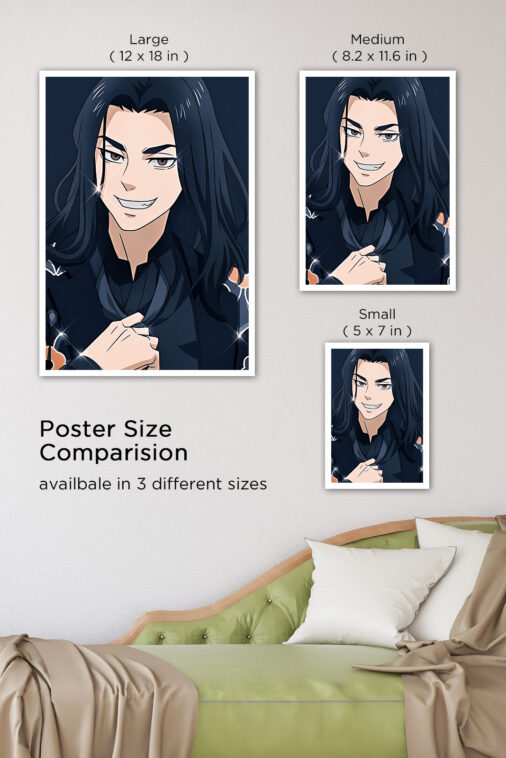 Tokyo Revengers: Keisuke Baji Close-up Portrait Poster - Image 8