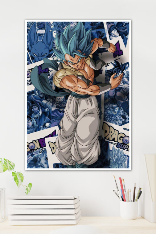 Vegata Blue Hair Comic Poster Dragon Ball Z - Image 2