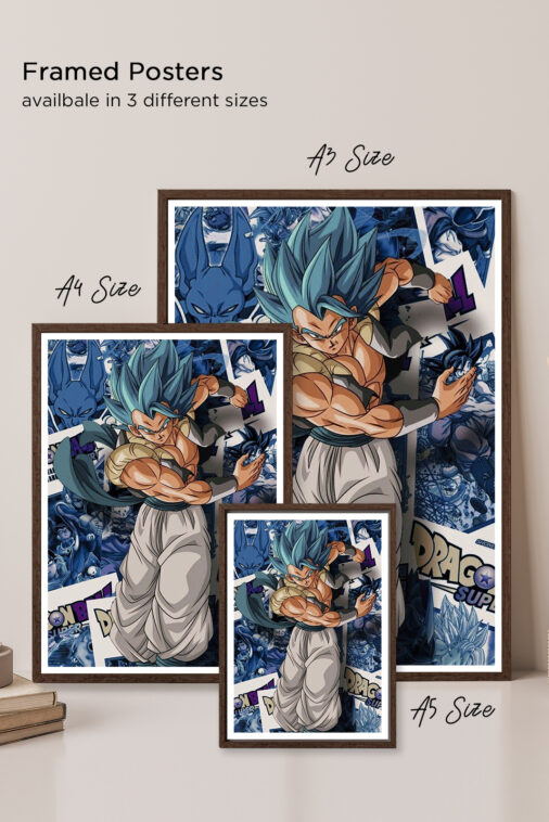 Vegata Blue Hair Comic Poster Dragon Ball Z - Image 5