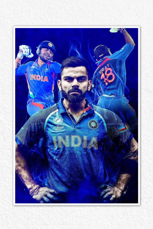 Virat Kohli The Winner Cricket Sports Poster Collection