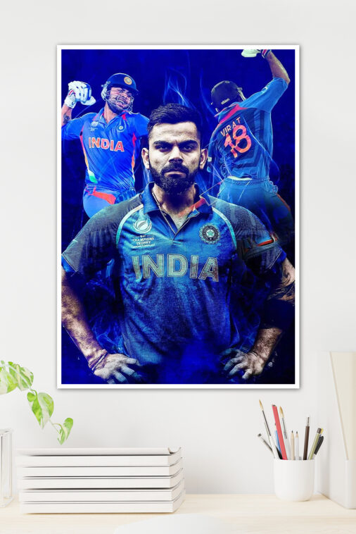 Virat Kohli The Winner Cricket Sports Poster Collection - Image 2