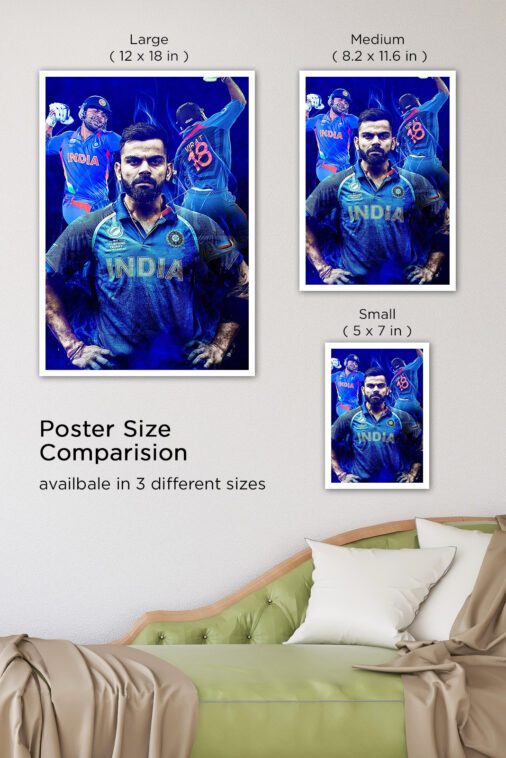 Virat Kohli The Winner Cricket Sports Poster Collection - Image 7