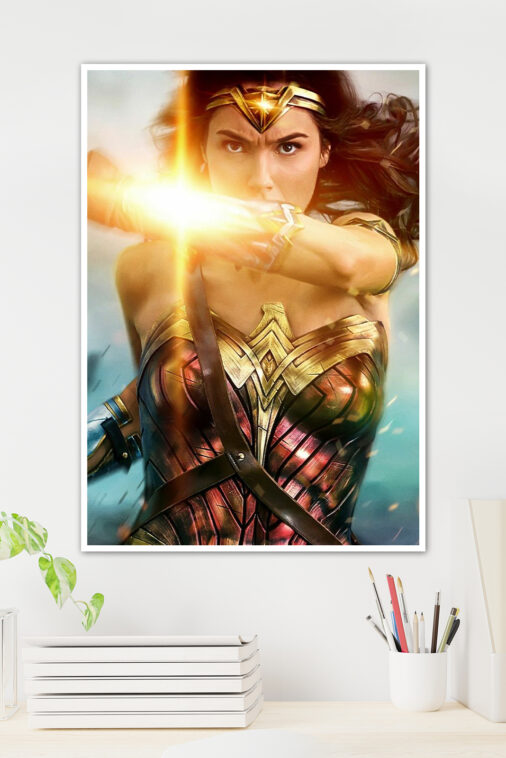 Wonder Woman Army Battle Poster DC Superheroes - Image 3