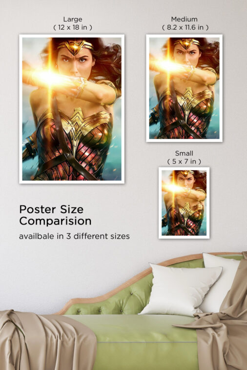 Wonder Woman Army Battle Poster DC Superheroes - Image 8