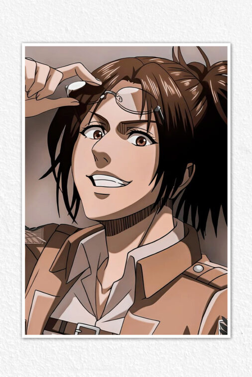 Zoe Hange Wicked Look Anime Poster