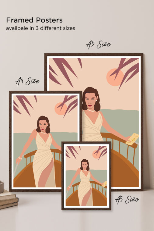 Fashionable Woman in Frock with Purse Aesthetic Poster | The Uncollectible - Image 5